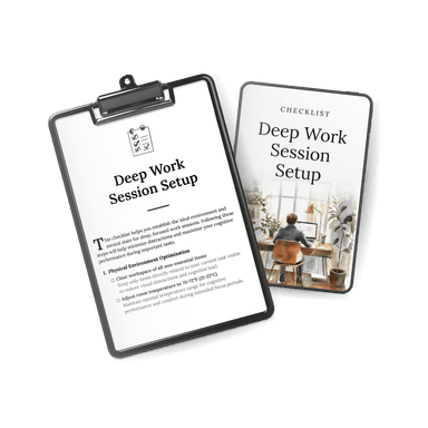 Deep Work Session Setup