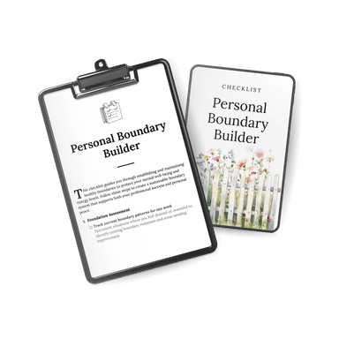 Personal Boundary Builder