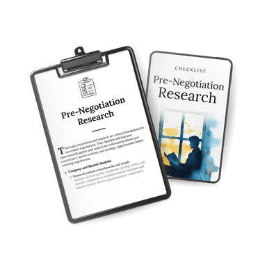 Pre-Negotiation Research