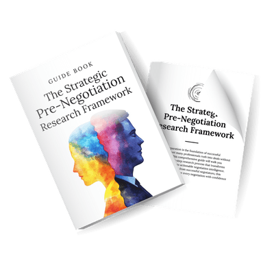 The Strategic Pre-Negotiation Research Framework